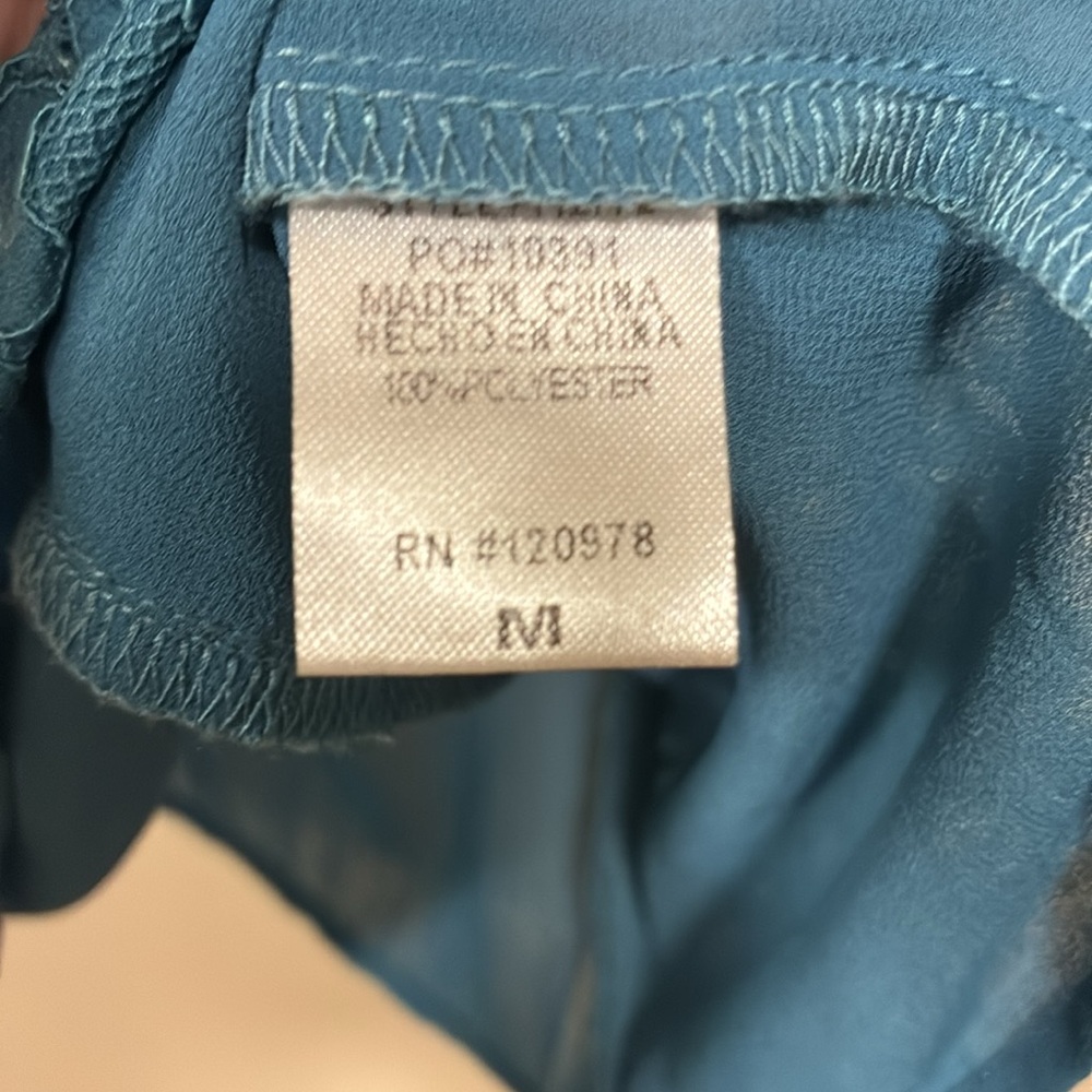 Entro Turquoise Lace Sleeveless Top medium - Picture 5 of 6